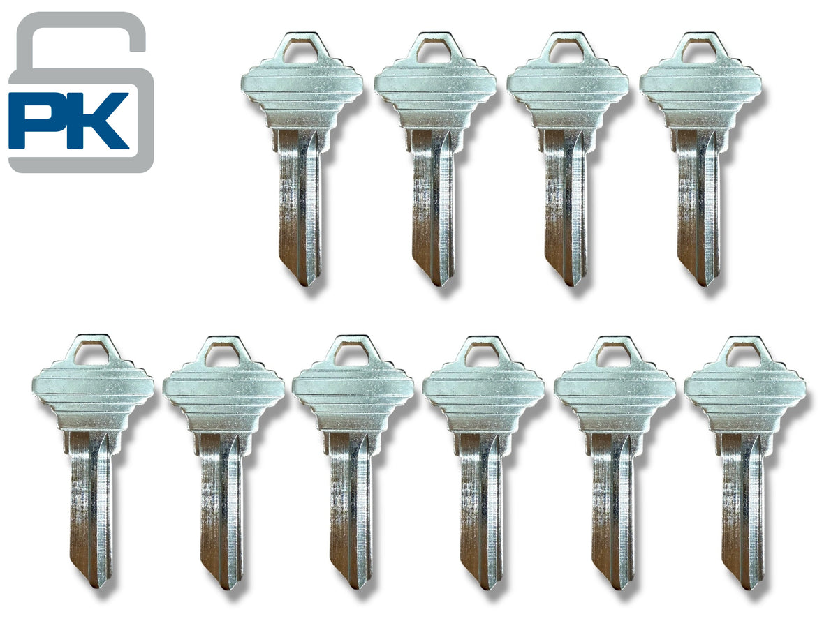 SC1 Key Blank Schlage 5-Pin Nickel Plated (10 Pack)