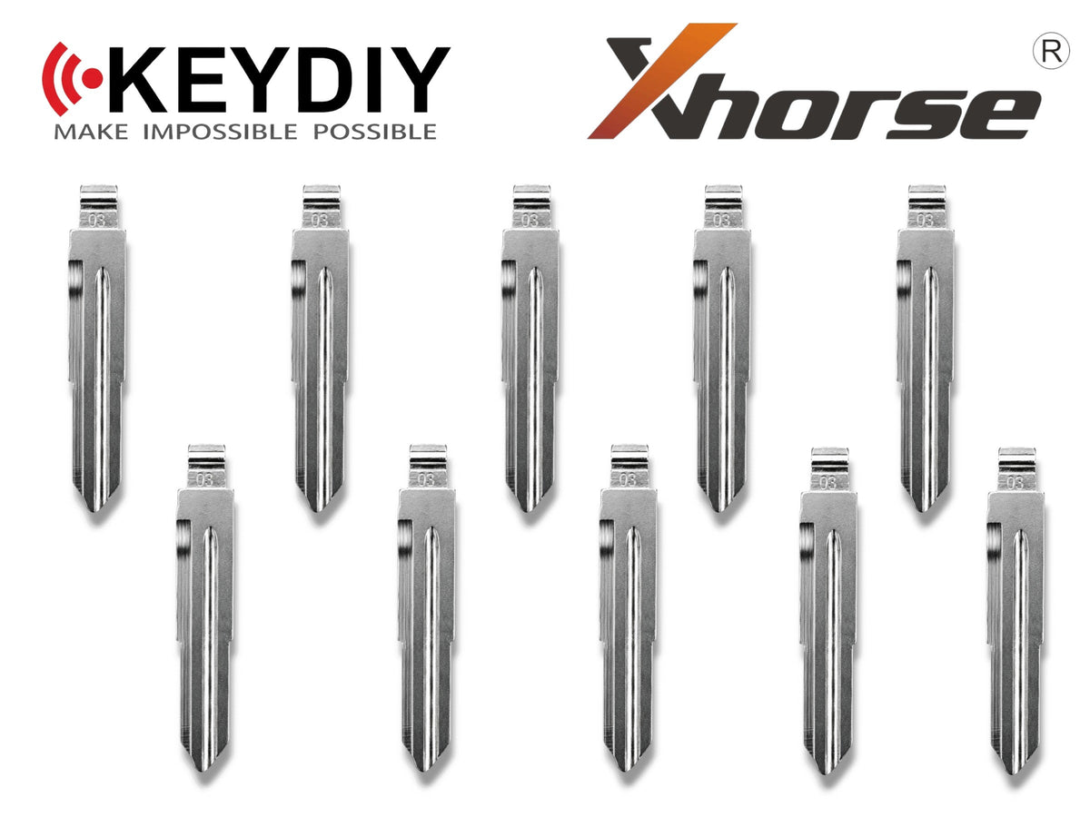 10x Xhorse Keydiy Universal Flip Key Remote Key Blades Honda HD103 HON58