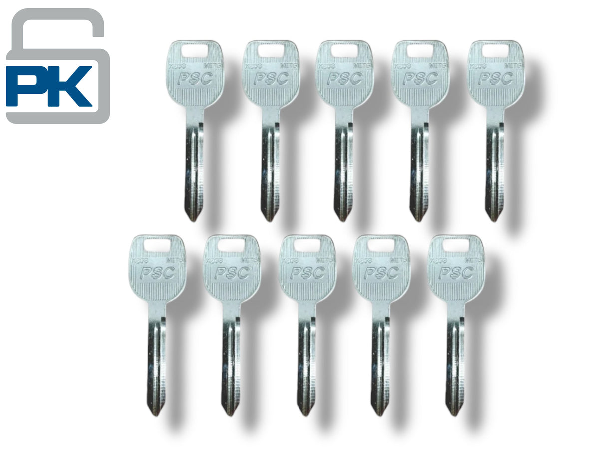 MIT6 Metal Key Blank X263 692566 (10 Pack)