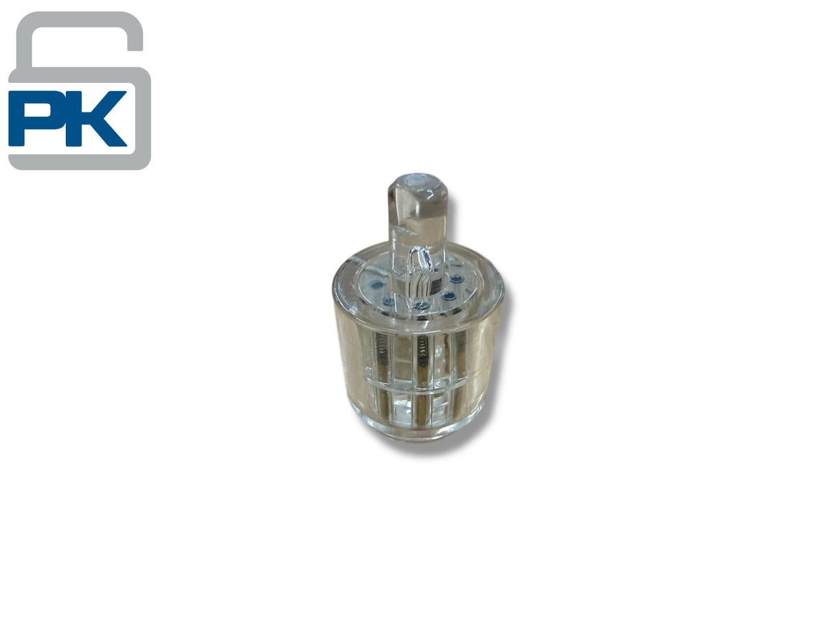 Transparent 7-Pin Tubular Practice Lock