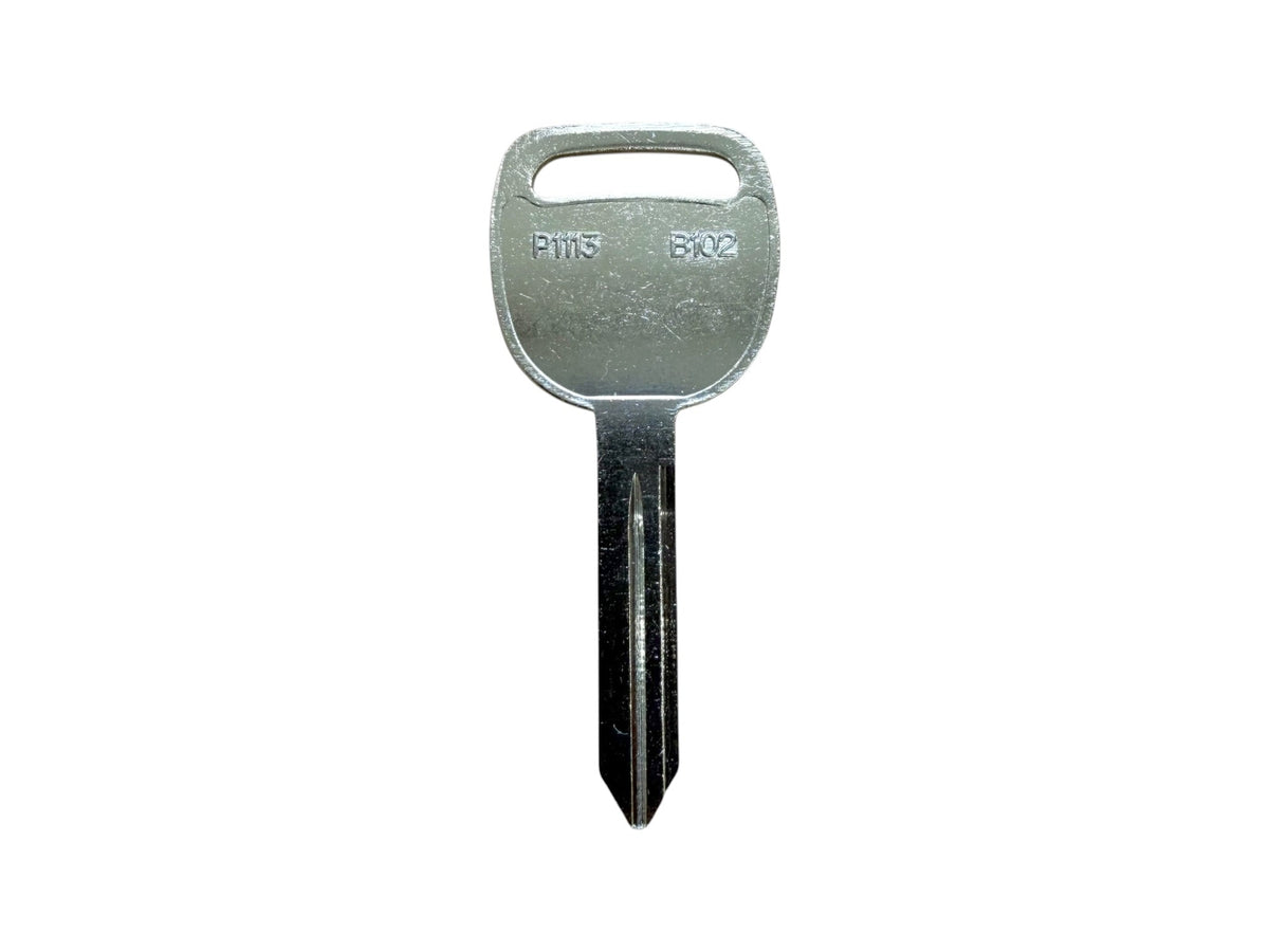 B102 / P1113 - Metal Key Blank for GM (Aftermarket)