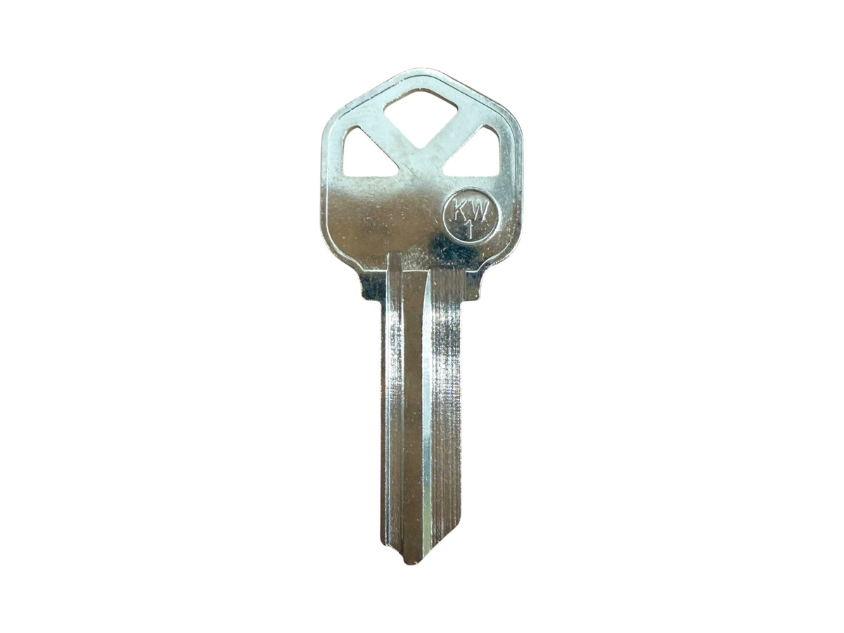 KW1 Key Blank Kwikset 5-Pin Nickel Plated (100 Pack)