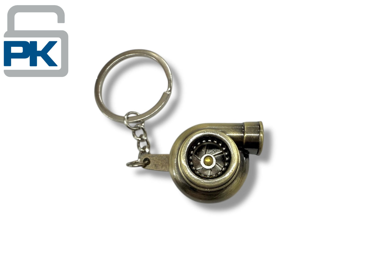 Turbo Key Chain - Brushed Gold