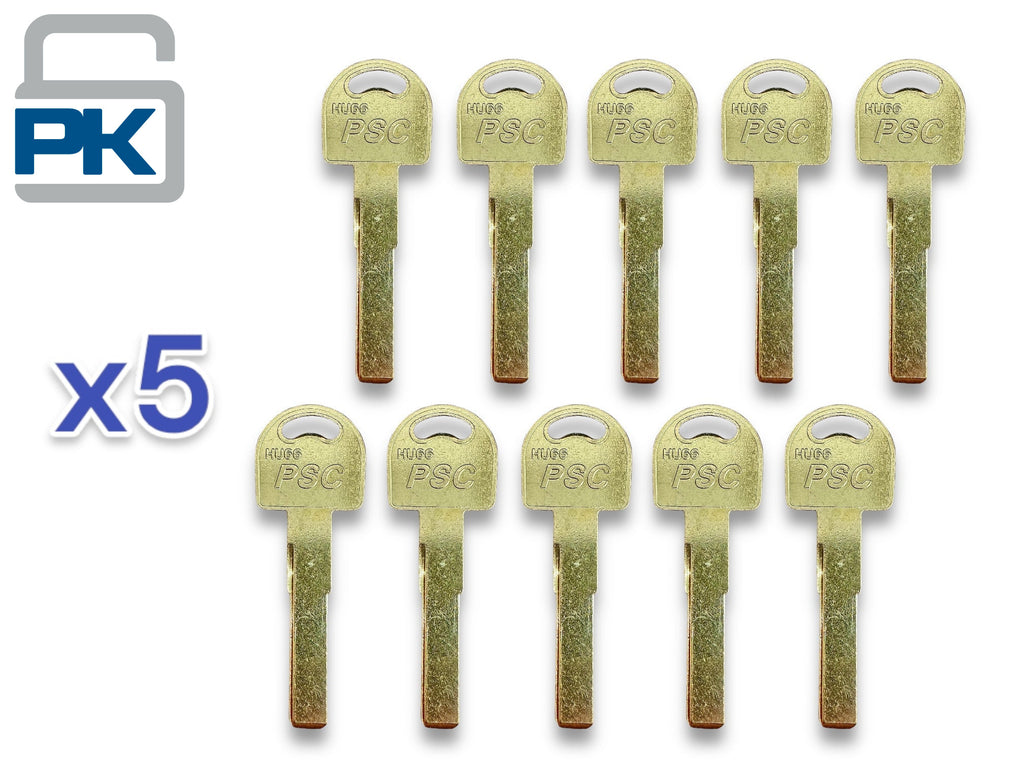 HU66 Audi VW Porsche Metal Key Blank High Security Test Blade (50 Pack)