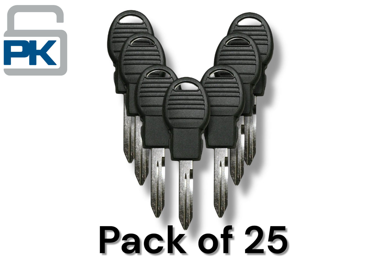 25 x Y170 / Y170PT Transponder Key Chrysler Dodge Jeep (46 Chip)(Aftermarket)