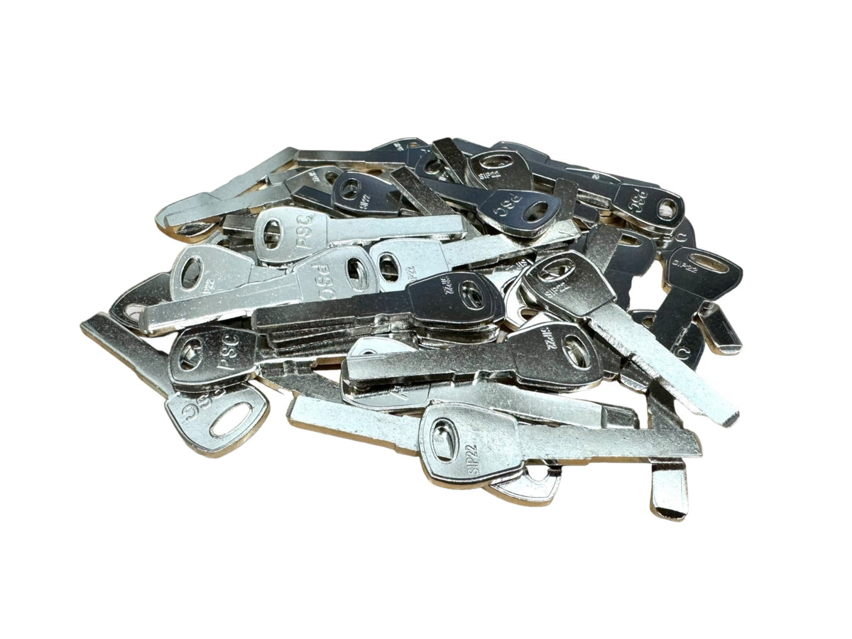 SIP22 Jeep Fiat Metal Service Key Blank New (50 Pack)