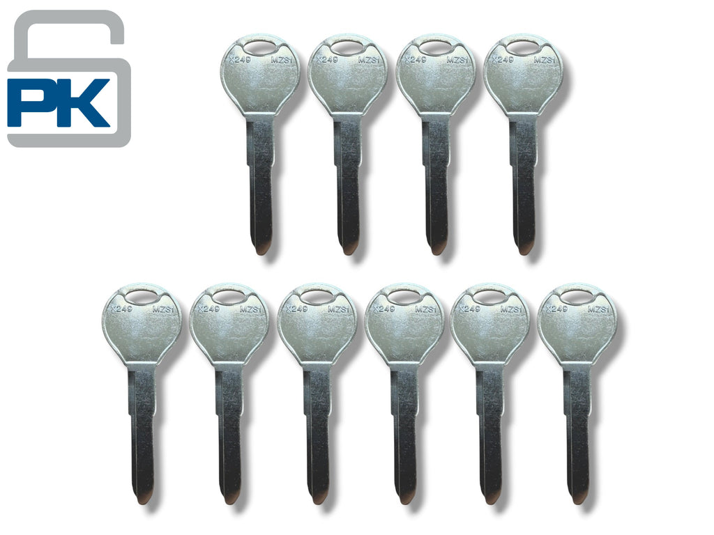 MZ31 / MAZ24R / X249 - Metal Key Blank for Mazda (10 Keys) (Aftermarket)