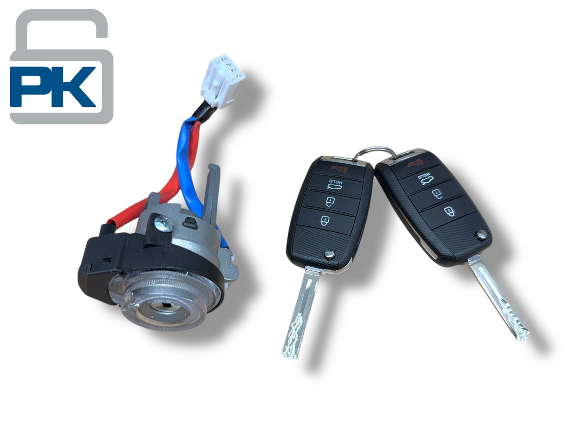 14-17 Kia Rio Ignition Lock Cylinder With 2 Remote Keys New 81900-1WK00