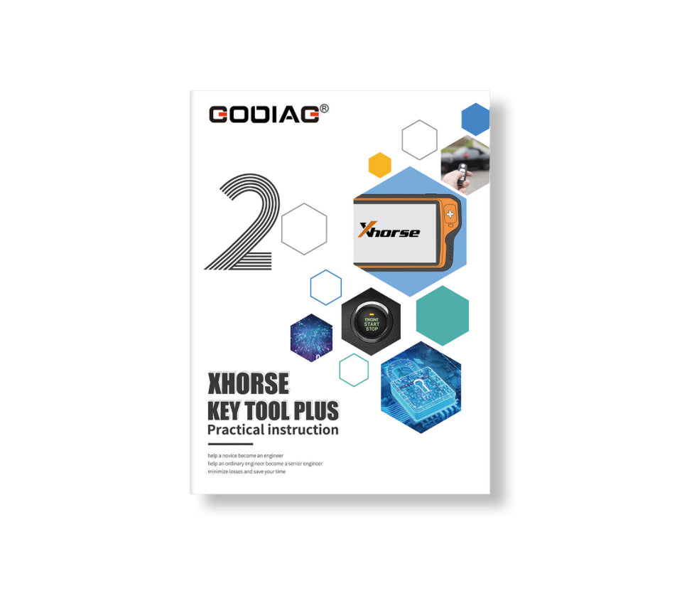 Godiag - Key Tool Plus Practical Instruction 1 & 2 Two Books for Locksmith and Vehicle Maintenance Engineer