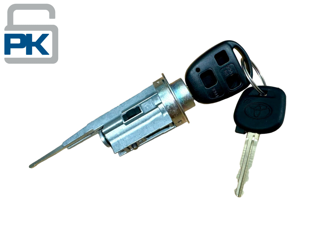 2007-2014 Toyota FJ Cruiser Ignition Lock Cylinder With Key Shells New