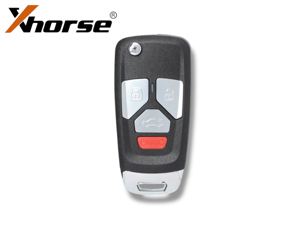 Xhorse Universal Flip Remote Audi Style 4 Button New VVDI XNAU02EN (Wireless)