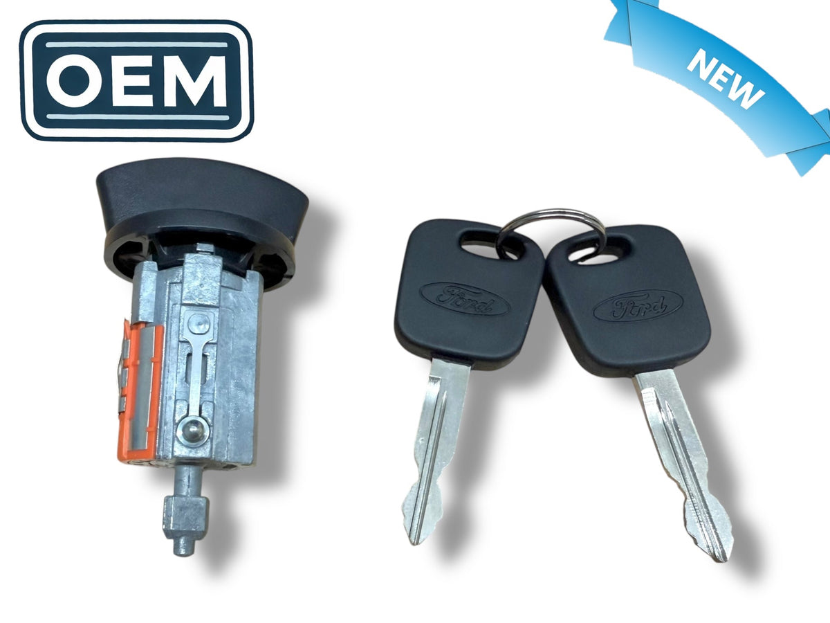 1997 & Up F-150 F-250 E-150 Ignition Lock Cylinder OEM Logo Keys New 1L3Z-11582-A