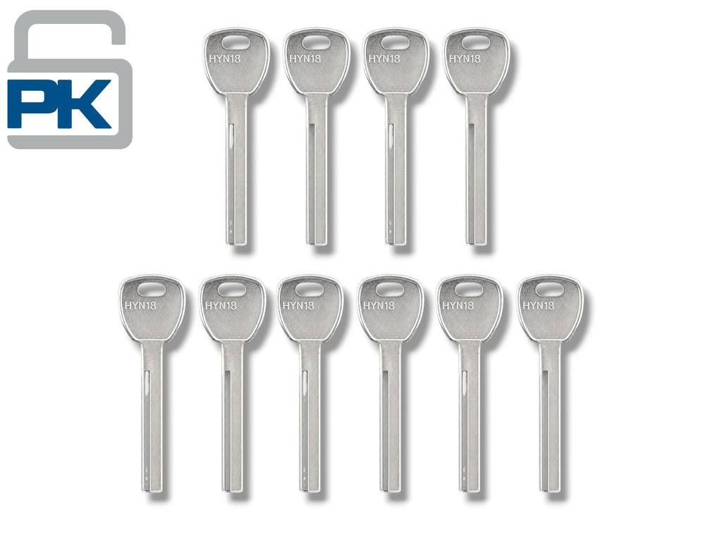 HY18 / HYN18 - Hyundai Metal Key Blank (Aftermarket) (50 Pack)