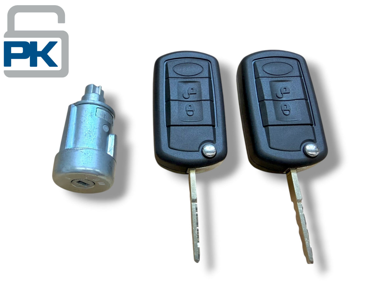 05-09 Land Rover LR3 Ignition Lock Cylinder With 2 Remote Keys PN: LR023939