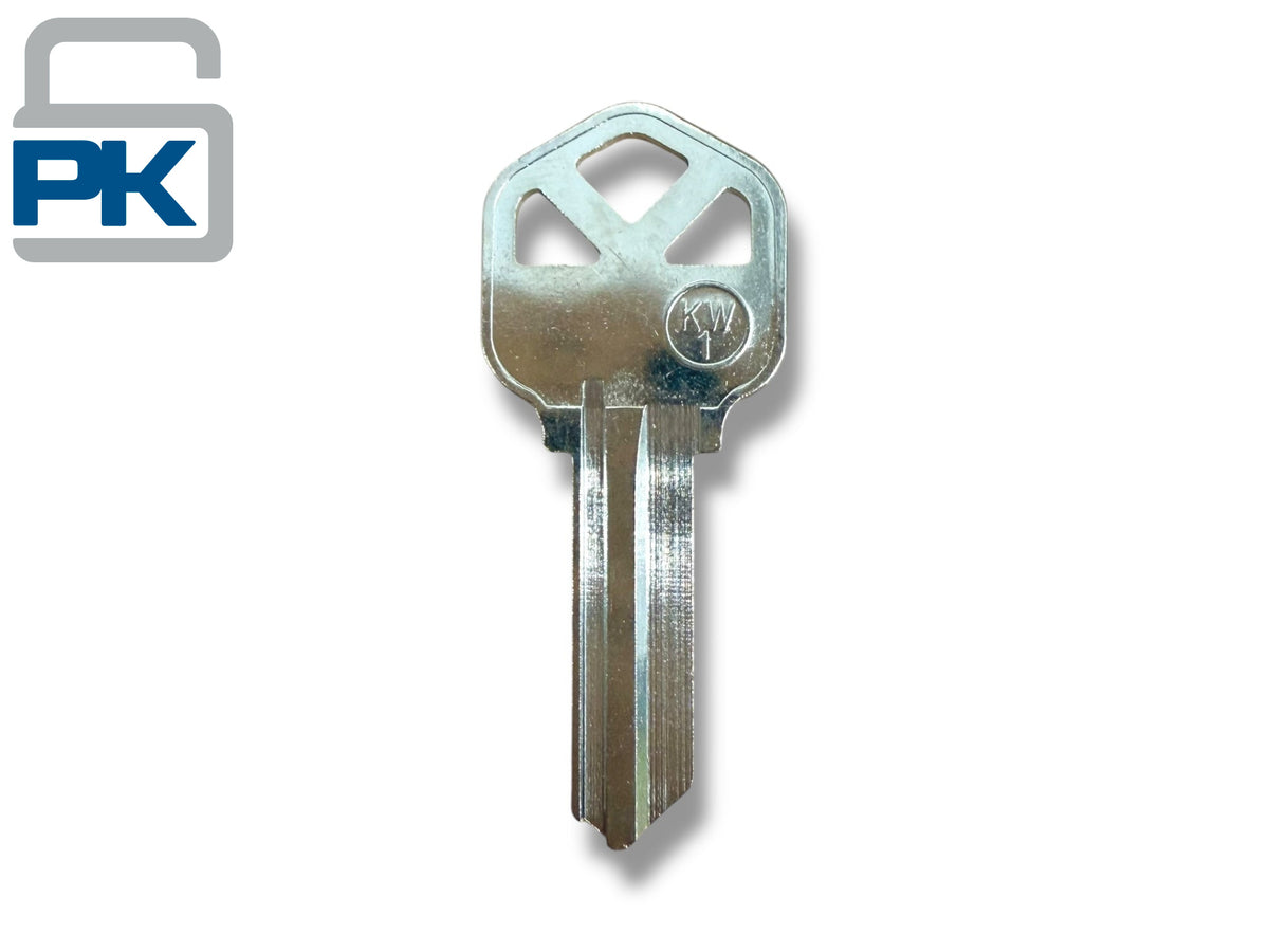 KW1 Key Blank Kwikset 5-Pin Nickel Plated
