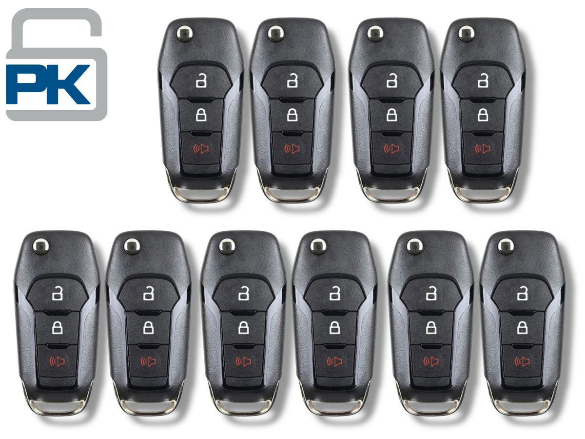15-24 Ford Flip Key 3-Button N5F-A08TAA / PN: 164-R8130 (Aftermarket) (10 Pack)