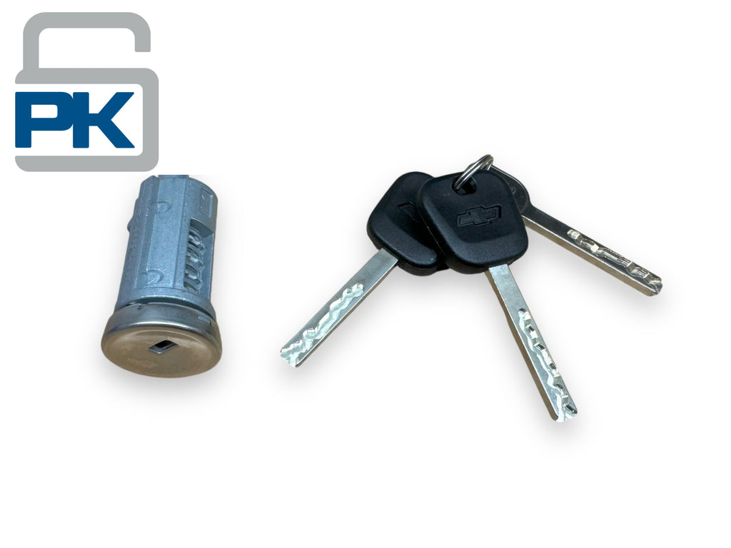20-23 GM Colorado Silverado Sierra Ignition Lock Cylinder With 2 Chip Keys PN: 13528553 (Aftermarket)