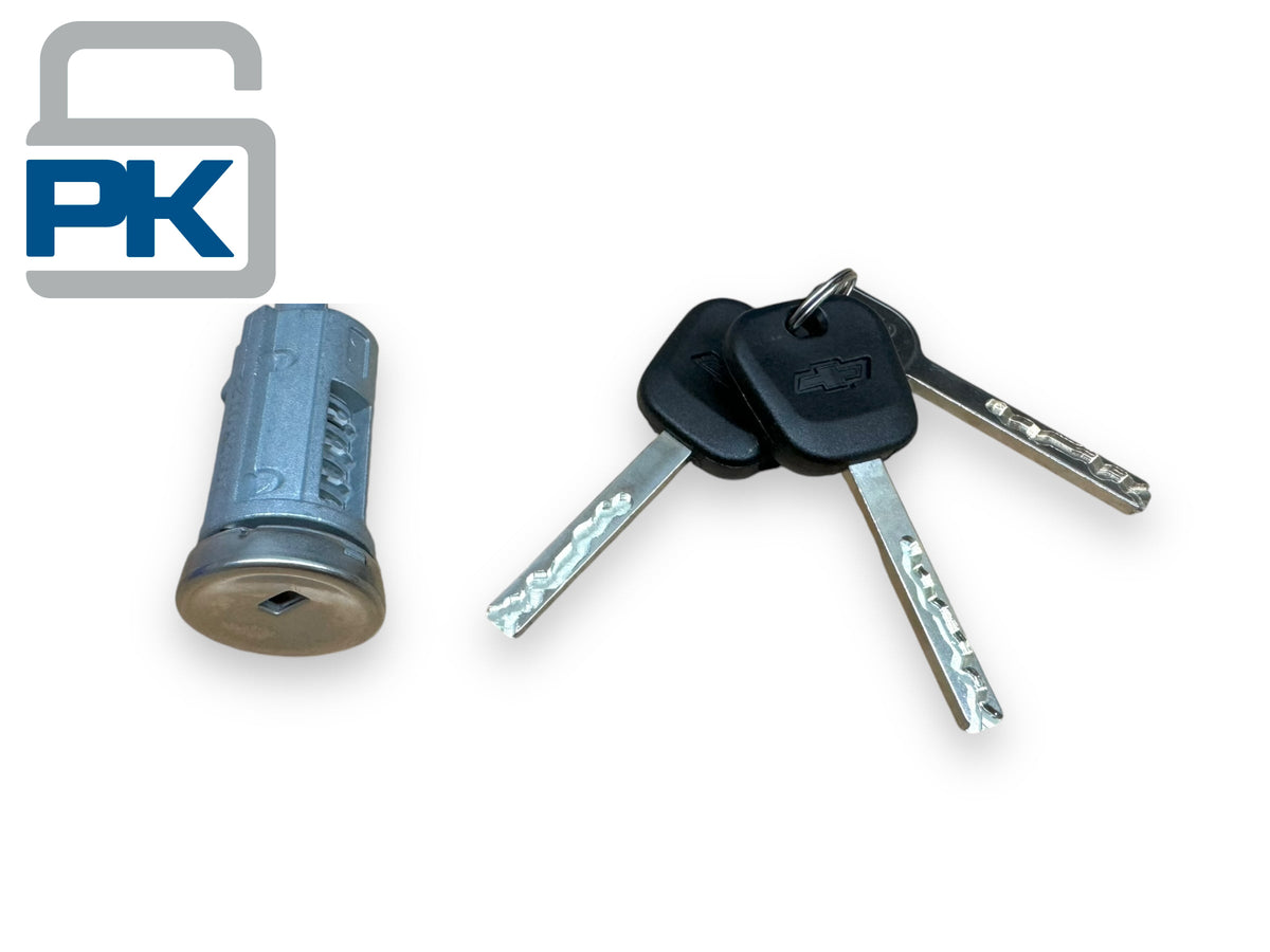 20-23 GM Colorado Silverado Sierra Ignition Lock Cylinder With 2 Chip Keys PN: 13528553 (Aftermarket)