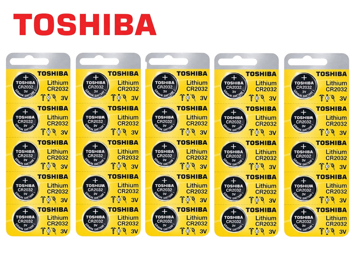 Toshiba - CR2032 - 3V Lithium Battery (25 Pack)