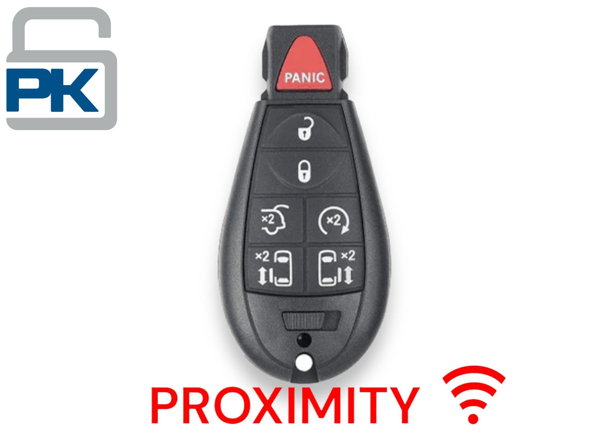 08-19 Chrysler Dodge VW Fobik Key 7-Button PN: 5026590 / IYZ-C01C / Keyless Go (Aftermarket)