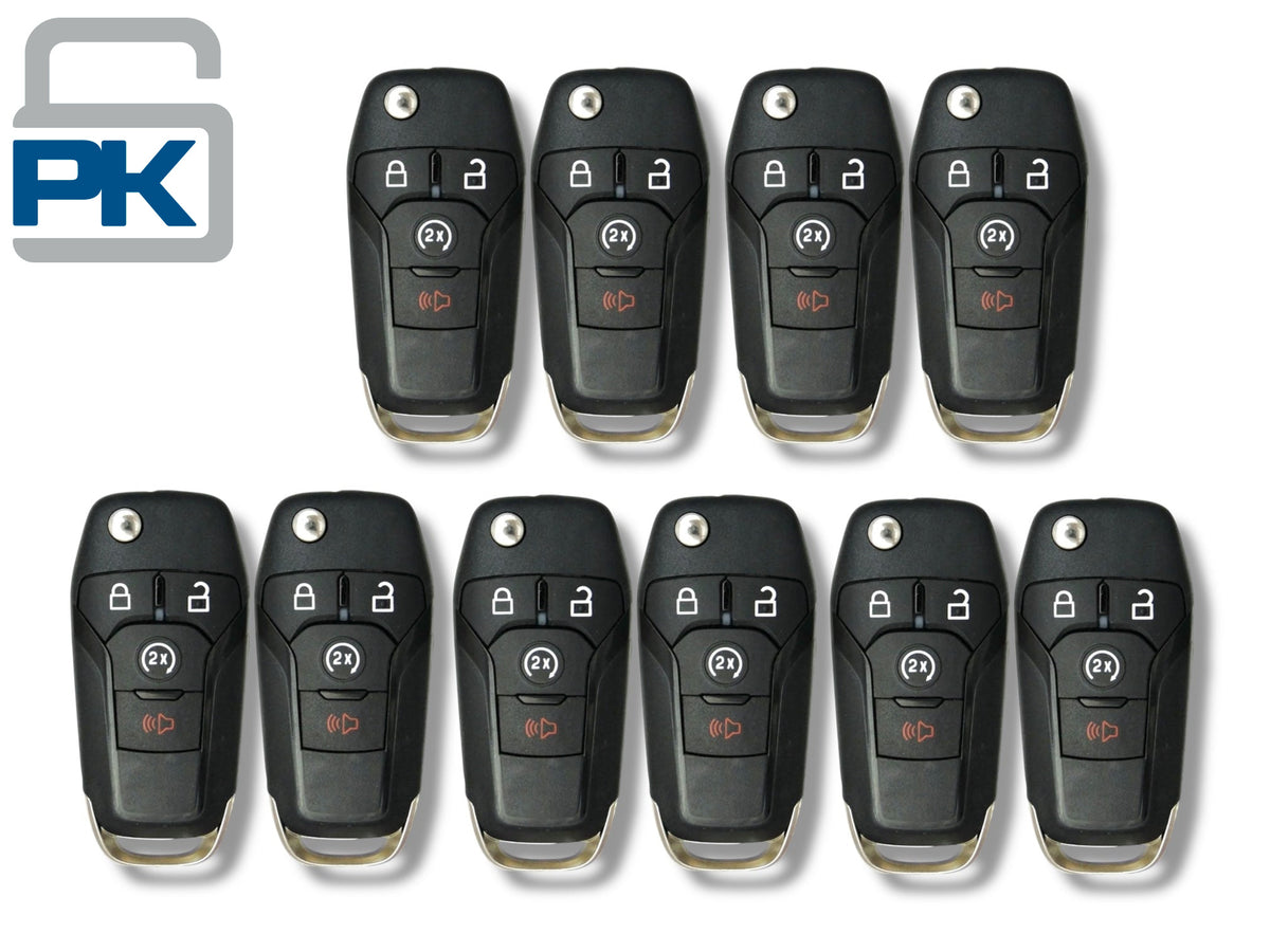 15-24 Ford Flip Key 4-Button N5F-A08TDA / PN: 164-R8134 (Aftermarket) (10 Pack)