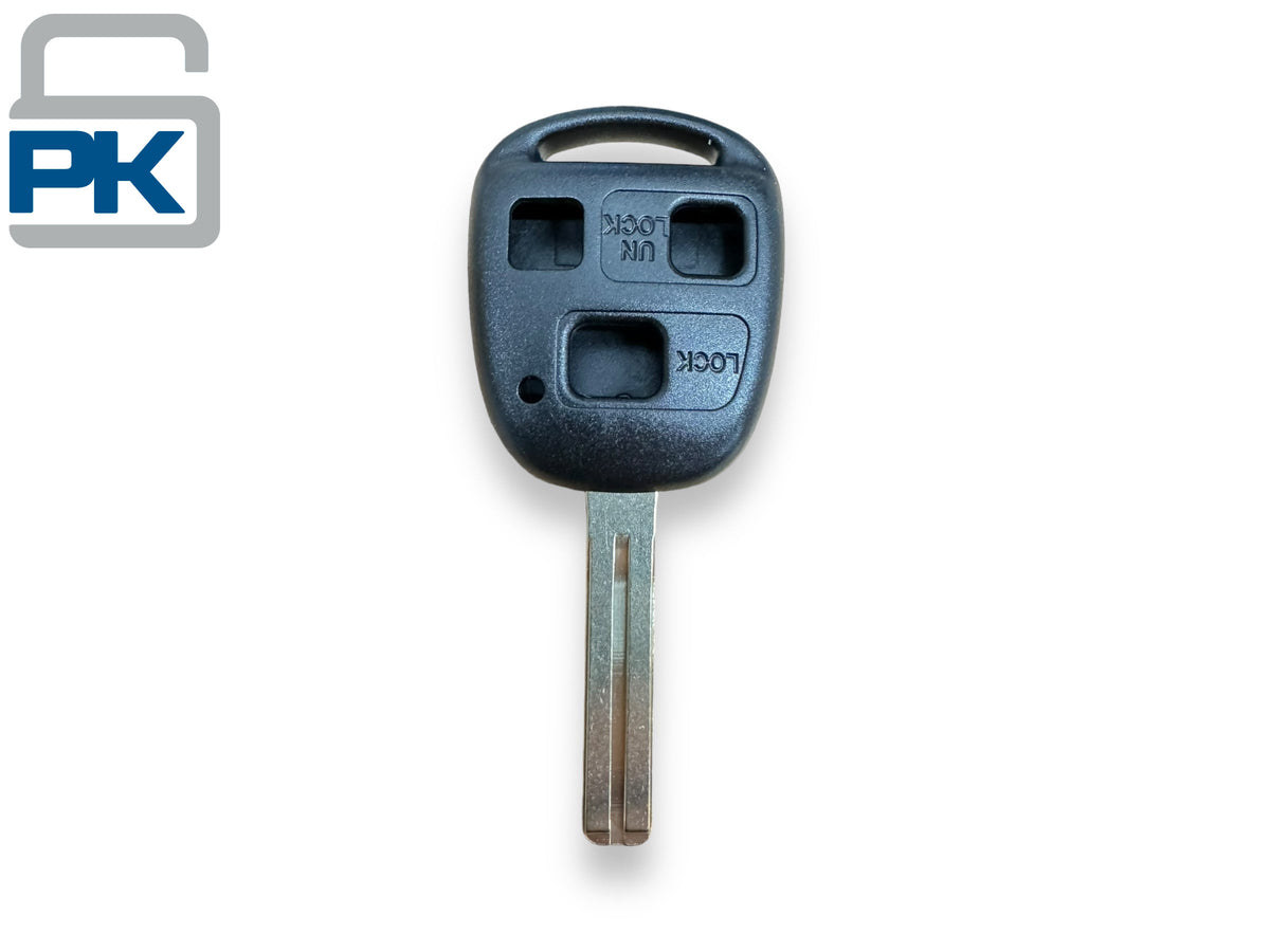 1998-2008 Lexus 3-Button Remote Head Key Shell LX90 Short Blade