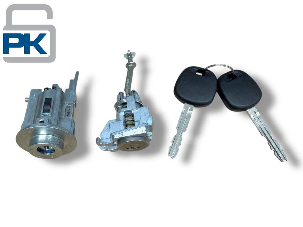 03-06 Toyota Camry Ignition & Door Lock Cylinder Set 2 Chip Keys New (Keyed Alike)