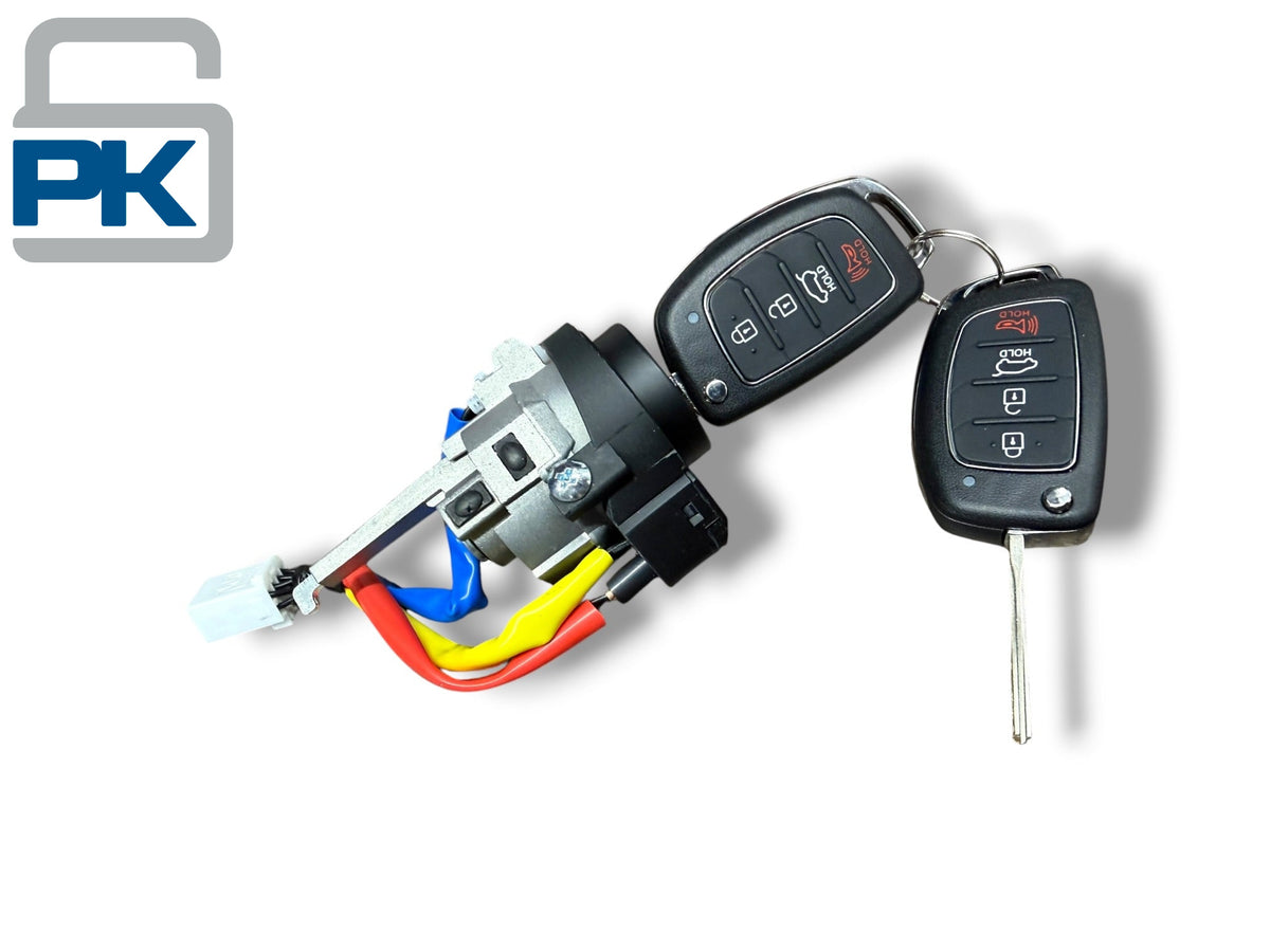 16-21 Hyundai Tucson Ignition Lock Cylinder With 2 Remote Flip Keys PN: 81900-D3E00 (Aftermarket)