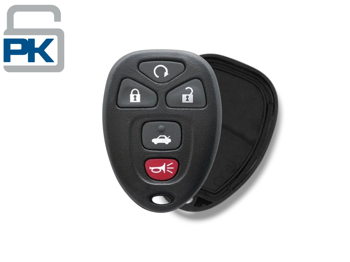 06-13 GM Keyless Entry Remote SHELL 5-Button PN: 20935331 / OUC60270 (Aftermarket)