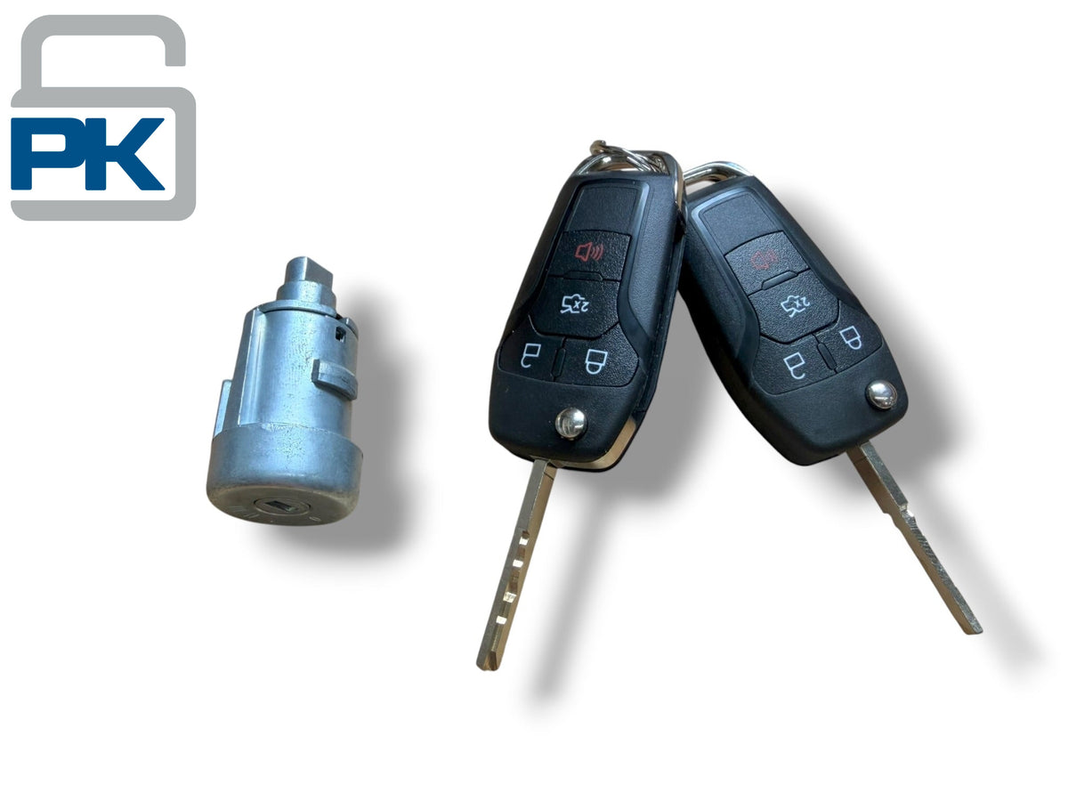 19-23 Ford Transit Connect Ignition Lock Cylinder / 2 Remotes / PN: 3M5Z-11582-A (Aftermarket)