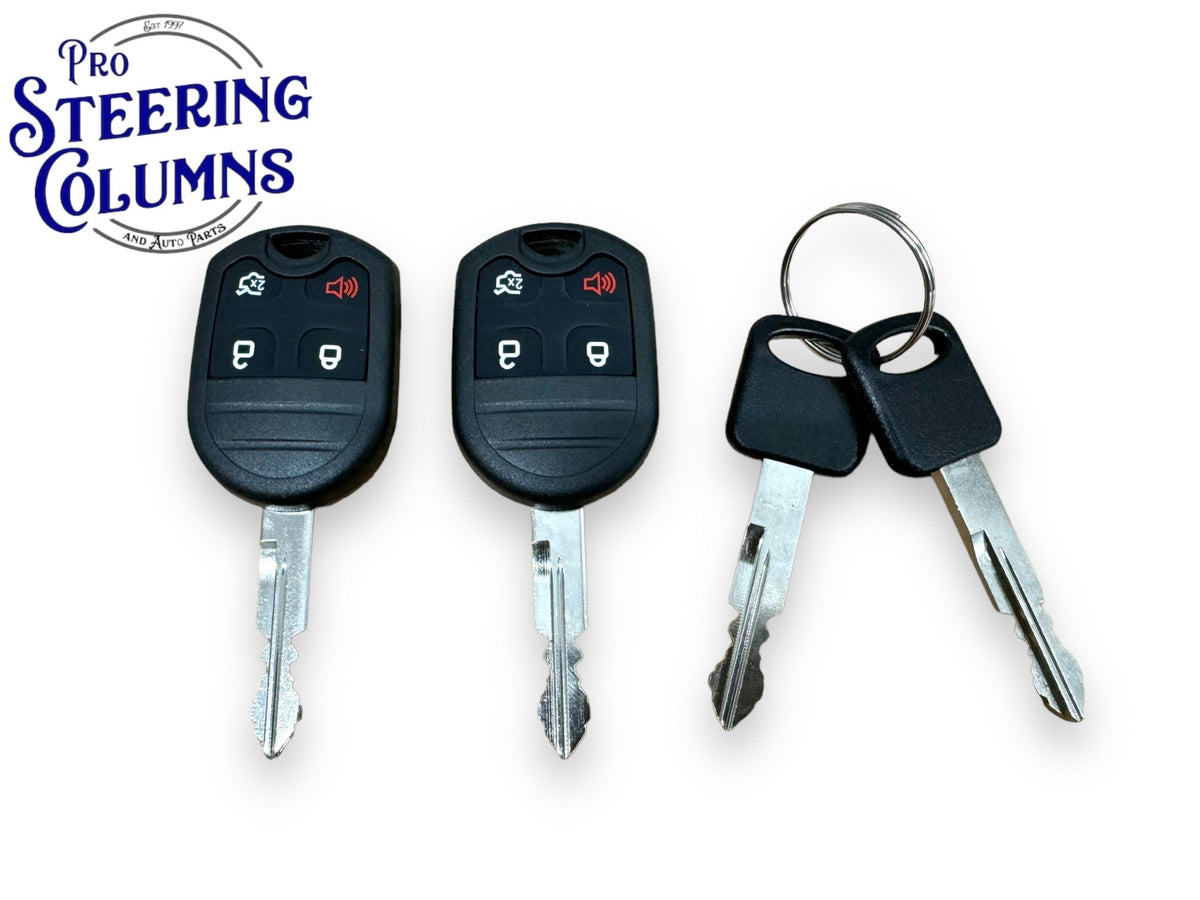07 & Up Edge Fusion Mustang Navigator Ignition Lock Cylinder Switch With 2 Remote Keys New AU5Z-11582-B
