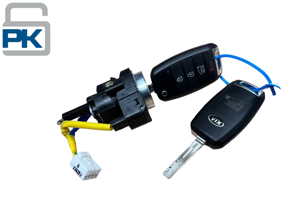 2014-2019 Kia Soul Ignition & Door Lock Cylinder Set 2 Flip Keys New