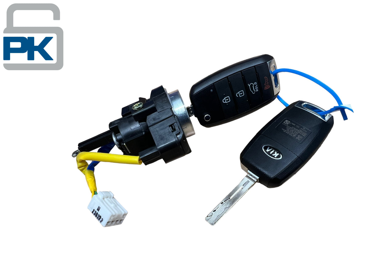 2014-2019 Kia Soul Ignition & Door Lock Cylinder Set 2 Flip Keys New