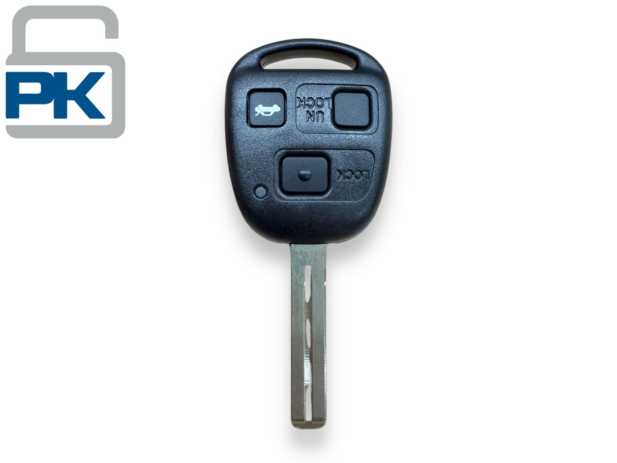 98-05 Lexus Remote Head Key 3-Button PN: 89070-50170 / HYQ1512V / 4C Chip / Short Blade (Aftermarket)