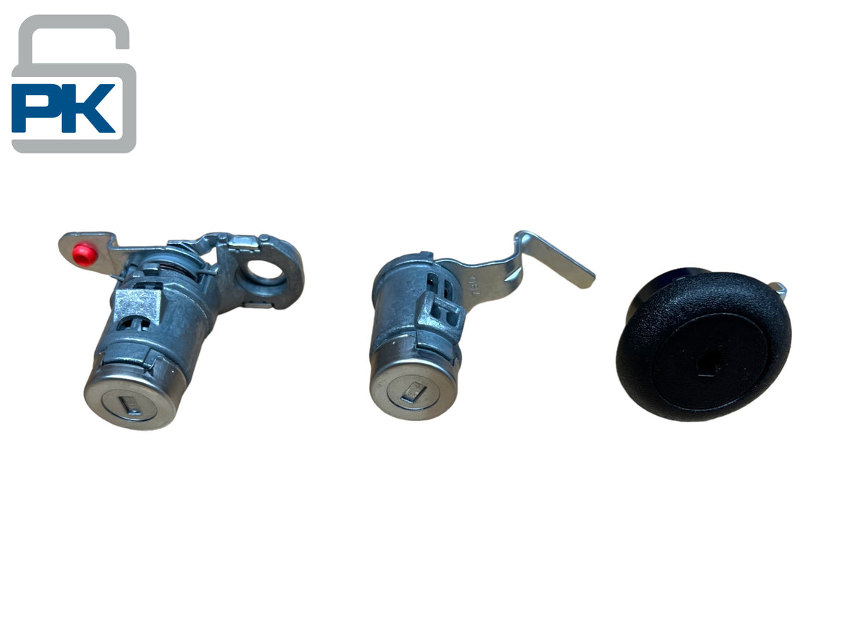 14-19 GM Silverado Sierra Ignition Door Tailgate Tire Lock Cylinder Set 2 Keys New
