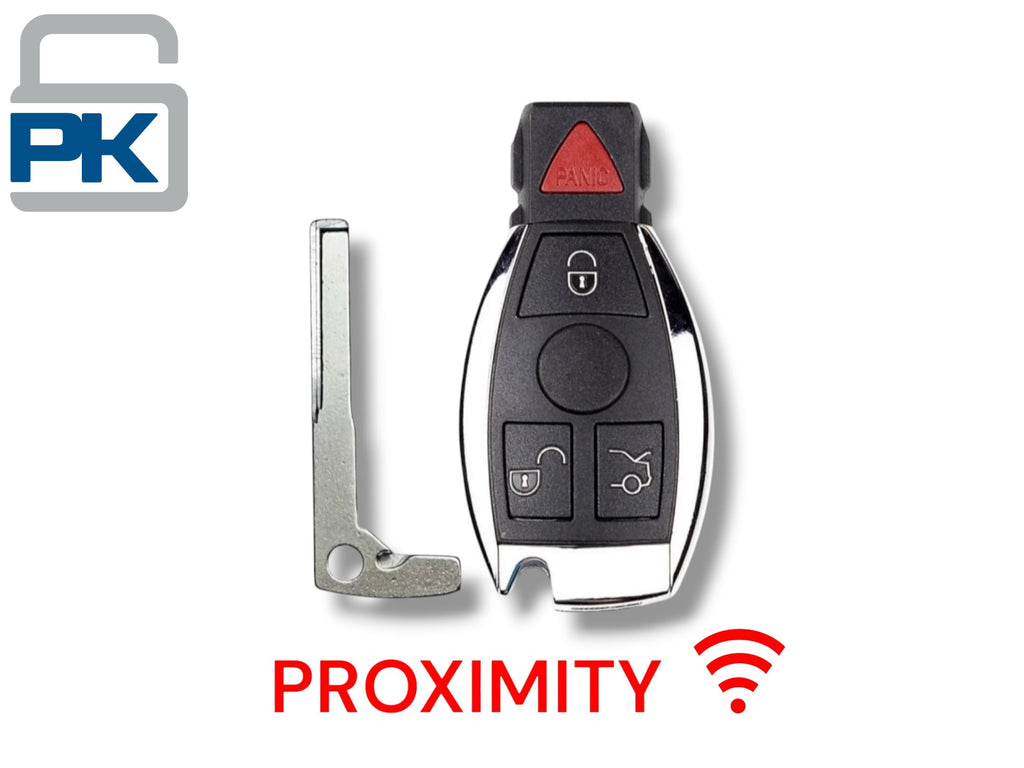10-14 Mercedes Benz Fobik Key 4-Button IYZ-3312 / 315 MHz (Keyless Go) (Aftermarket)