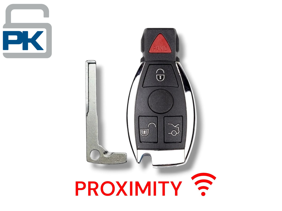 10-14 Mercedes Benz Fobik Key 4-Button IYZ-3312 / 315 MHz (Keyless Go) (Aftermarket)