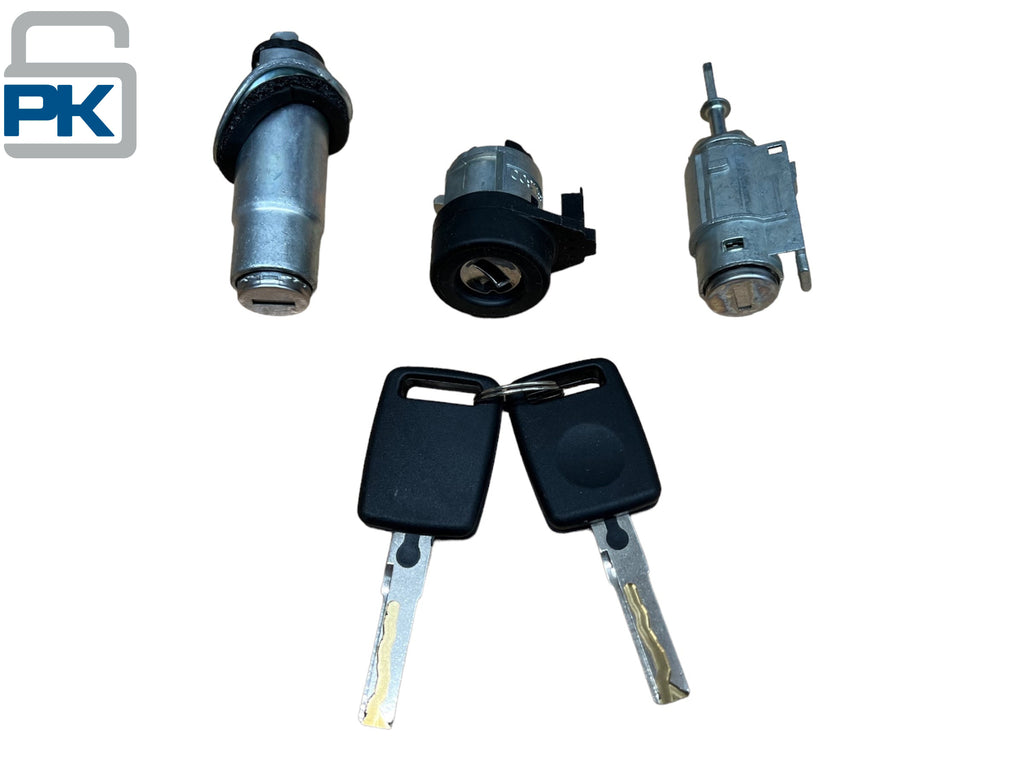 1998-2004 A6 Ignition Door & Trunk Lock Cylinder Set 2 Keys New