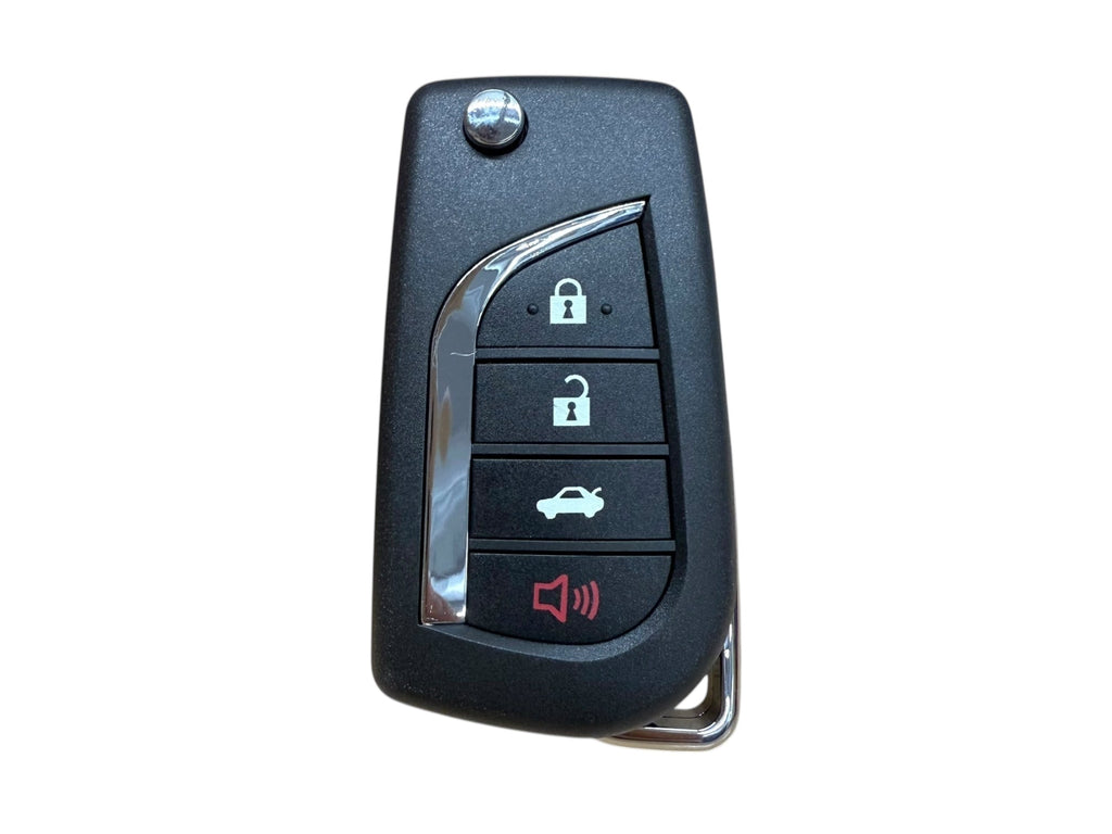 Xhorse Toyota Style Universal Remote Flip Key 4-Button for VVDI Key Tool (Wired) XKTO12EN