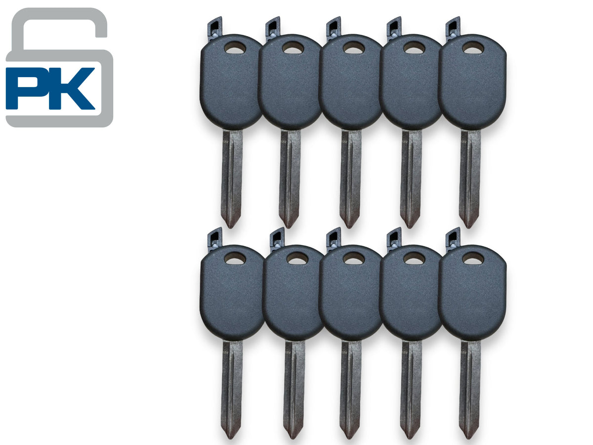 2001 & Up Ford Transponder Key Shell No Chip H92 H84 (10 Pack)