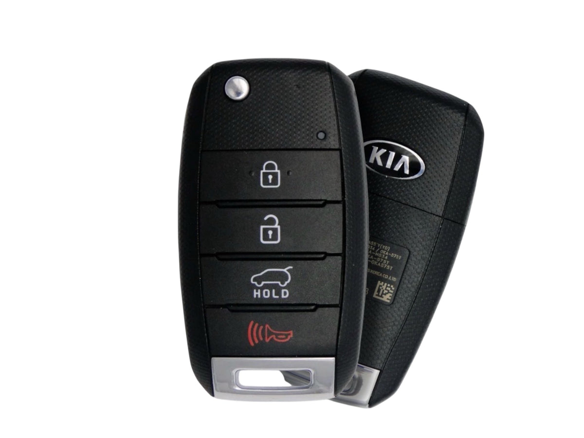 14-19 Kia Soul Flip Key 4-Button Gen 1 PN: 95430-B2101 / OSLOKA-875T (PS) (OEM Refurb)