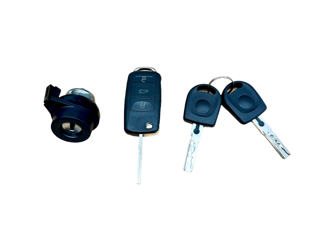 06-10 VW Beetle Jetta Ignition Lock Cylinder Switch With Key Shells New 1T0-905-855-A