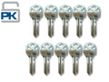 KW1 Key Blank Kwikset 5-Pin Nickel Plated (10 Pack)
