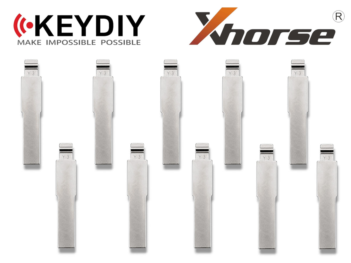 10x Xhorse Keydiy Universal Flip Key Remote Key Blades Dodge Fiat Jeep SIP22