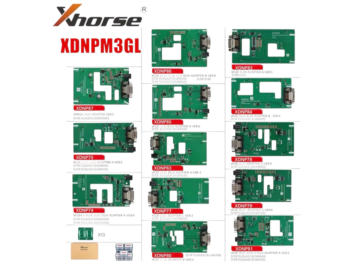 Xhorse - XDNPM3GL - MQB48 Solder-Free Adapters for VVDI Key Tool Plus