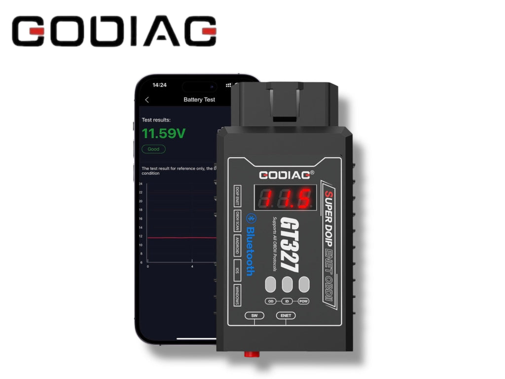 Godiag - GT327 Super OBDII Scanner Bluetooth with Voltage Display