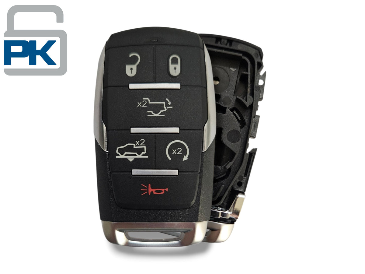 19-24 Ram 1500 Smart Key SHELL 6-Button PN: 68291692AD / OHT-4882056 (Aftermarket)