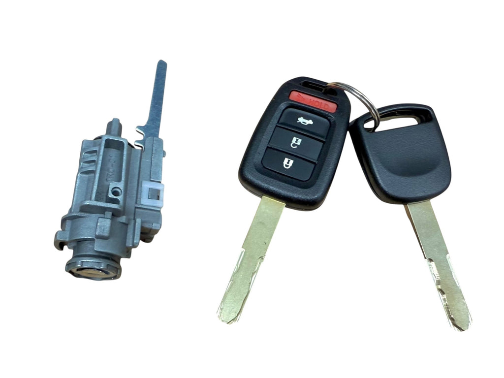 13-17 Accord 14-21 Civic Ignition Lock Cylinder With 2 Keys Shells