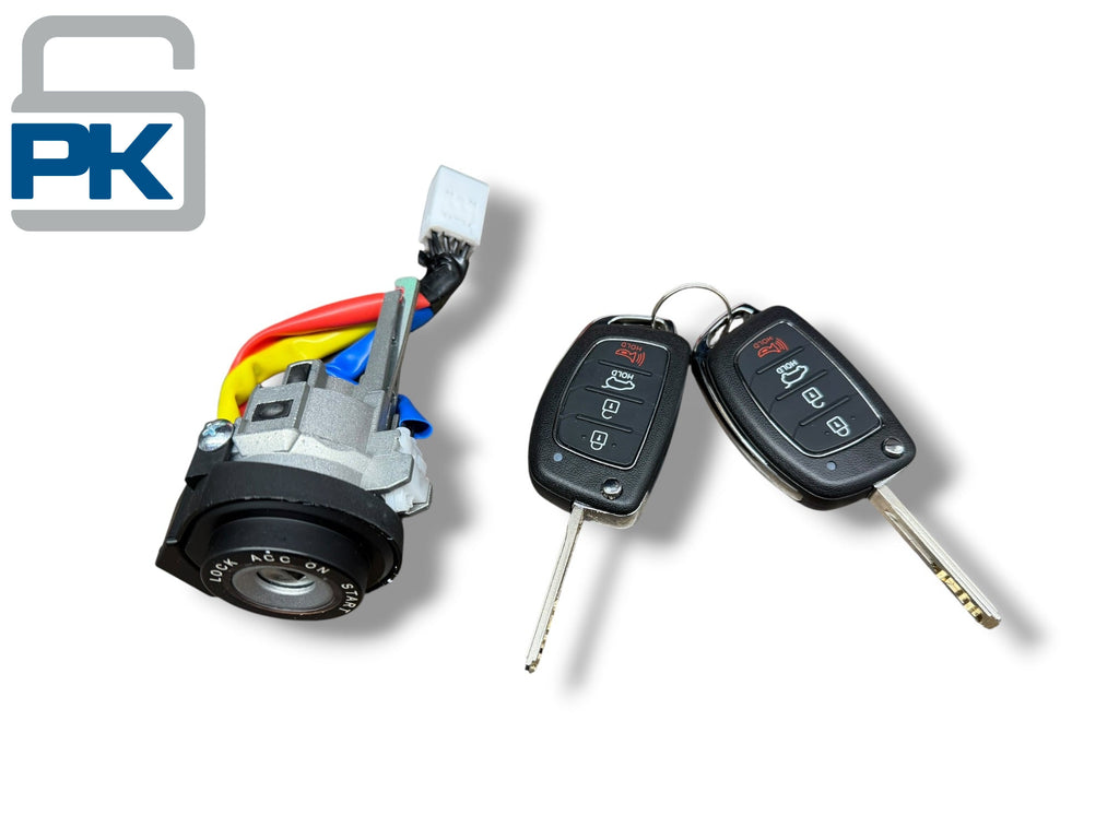 16-21 Hyundai Tucson Ignition Lock Cylinder With 2 Remote Flip Keys PN: 81900-D3E00 (Aftermarket)