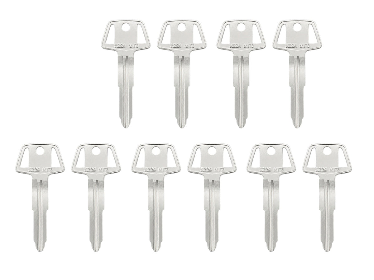 MIT3 / X224 Mitsubishi Metal Key Blank (Aftermarket) (10 Pack)